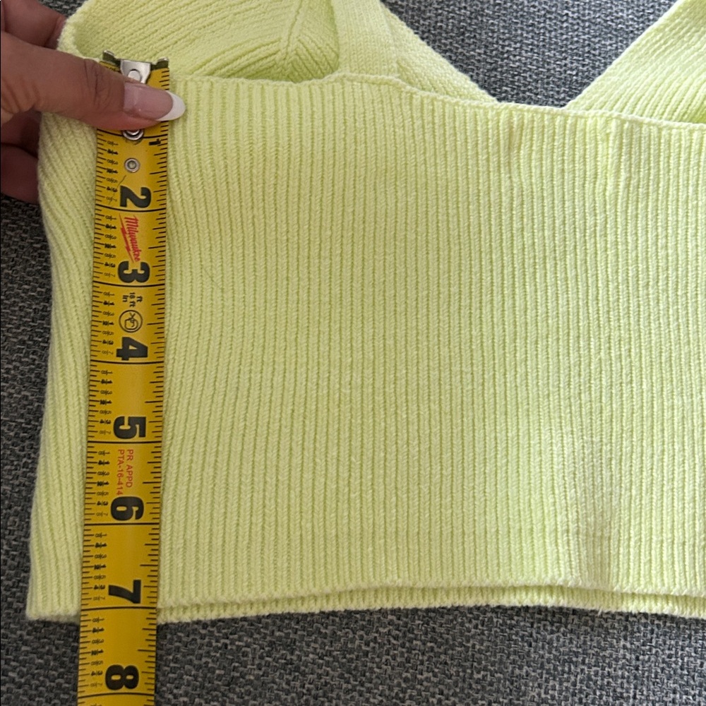 Universal Thread Light Yellow Knit Chartreuse Two… - image 7